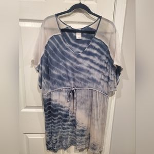 Merona target bathing suite cover up hand dyed